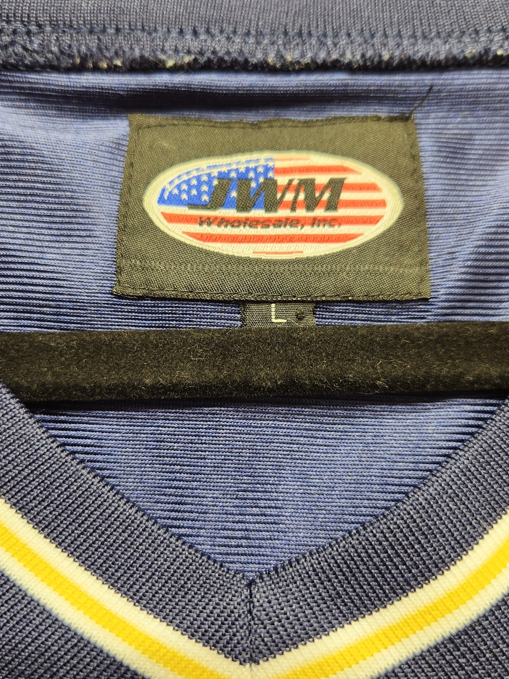⭐️JWM U.S. Navy Officially Licensed Football Jersey Blue Mens Large Sewn Logo - Picture 3 of 13